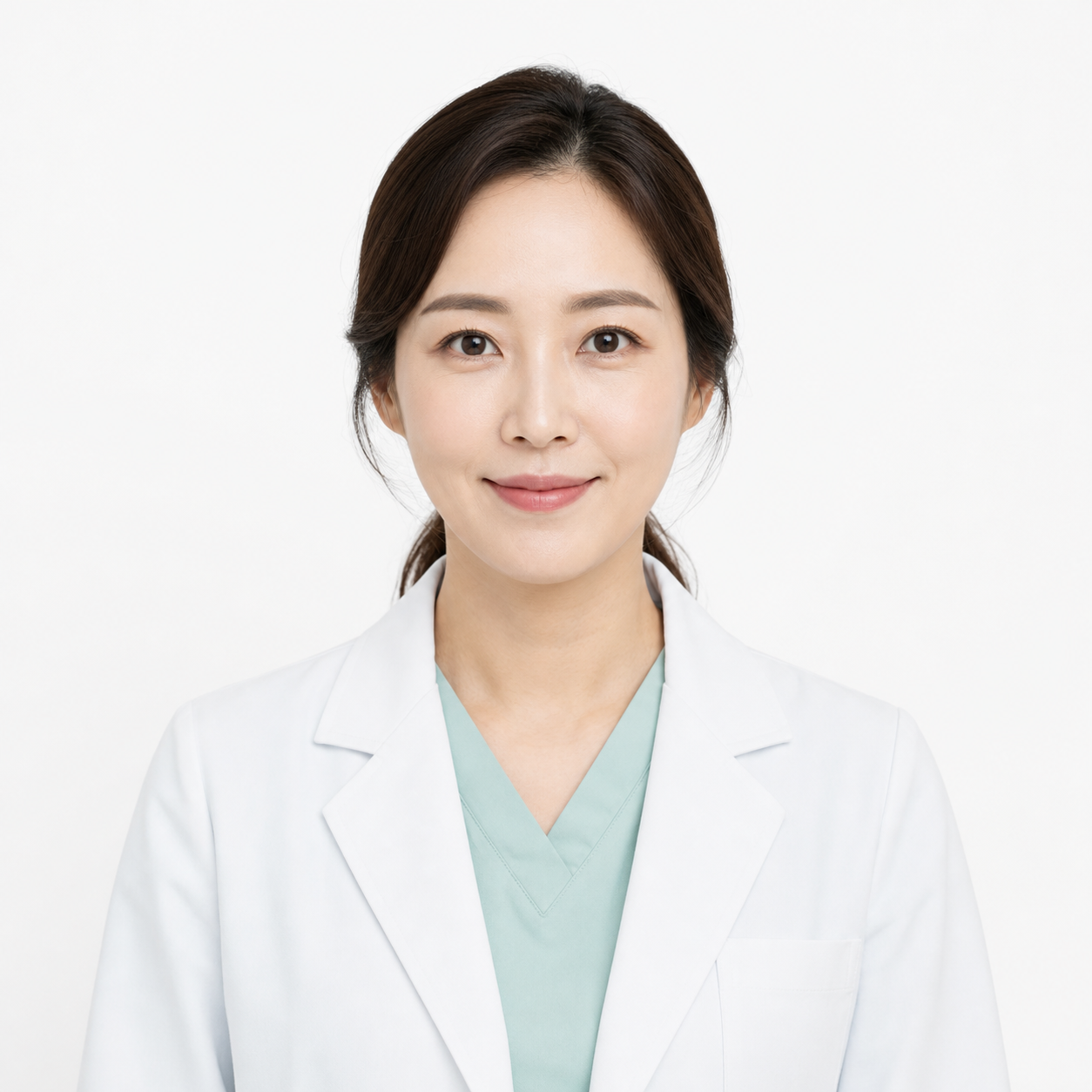 가격 분포 표기 기준을 나타내는 치과의사 이미지